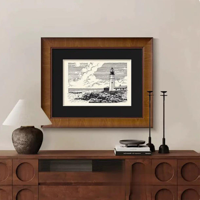Artistic Lighting Illustration Framed Print