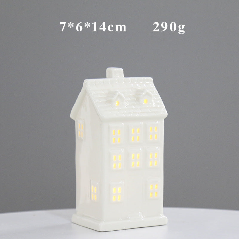Decorative Ceramic House Lantern Kalsten 1790310210