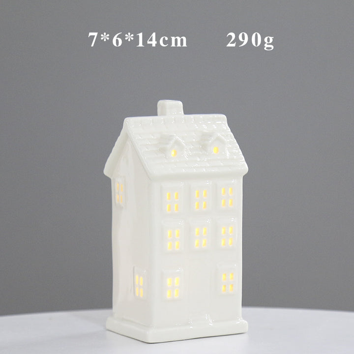 Decorative Ceramic House Lantern Kalsten 1790310210