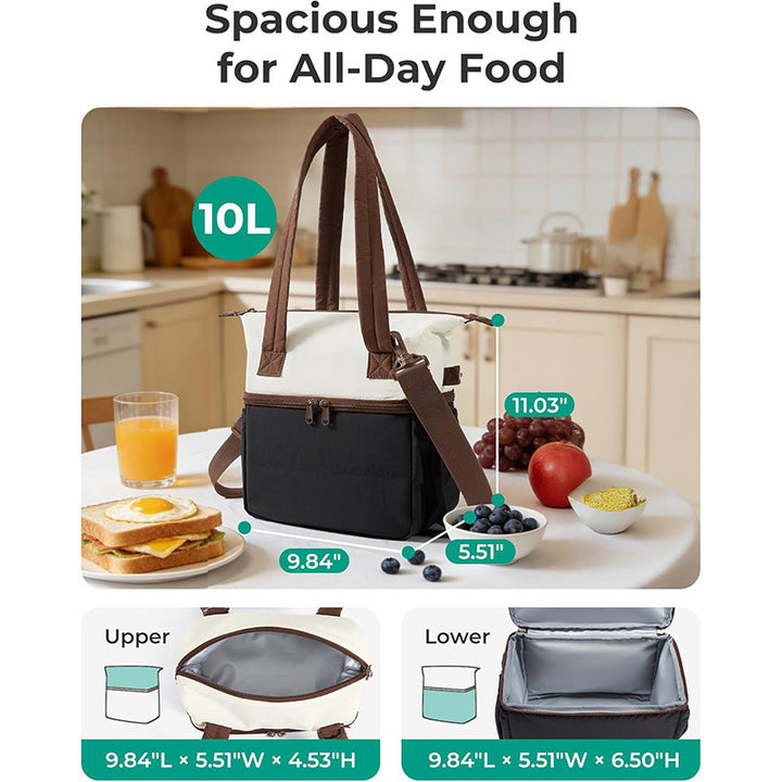 Insulated Multi-Compartment Lunch Tote Kalsten