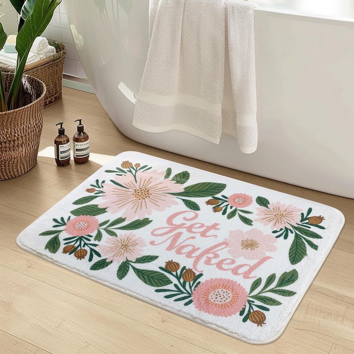 Luxurious Floral Design Bath Mat Kalsten