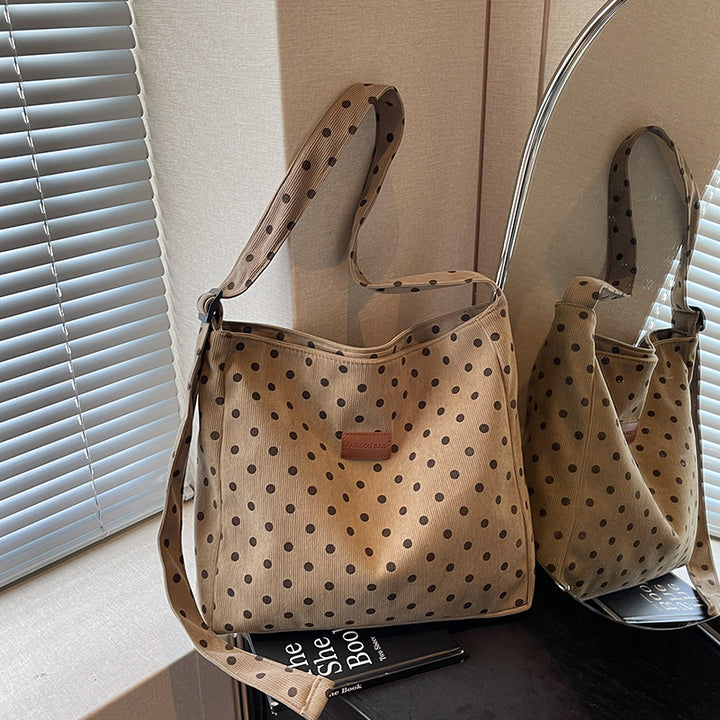 Casual Polka Dot Hobo Bag