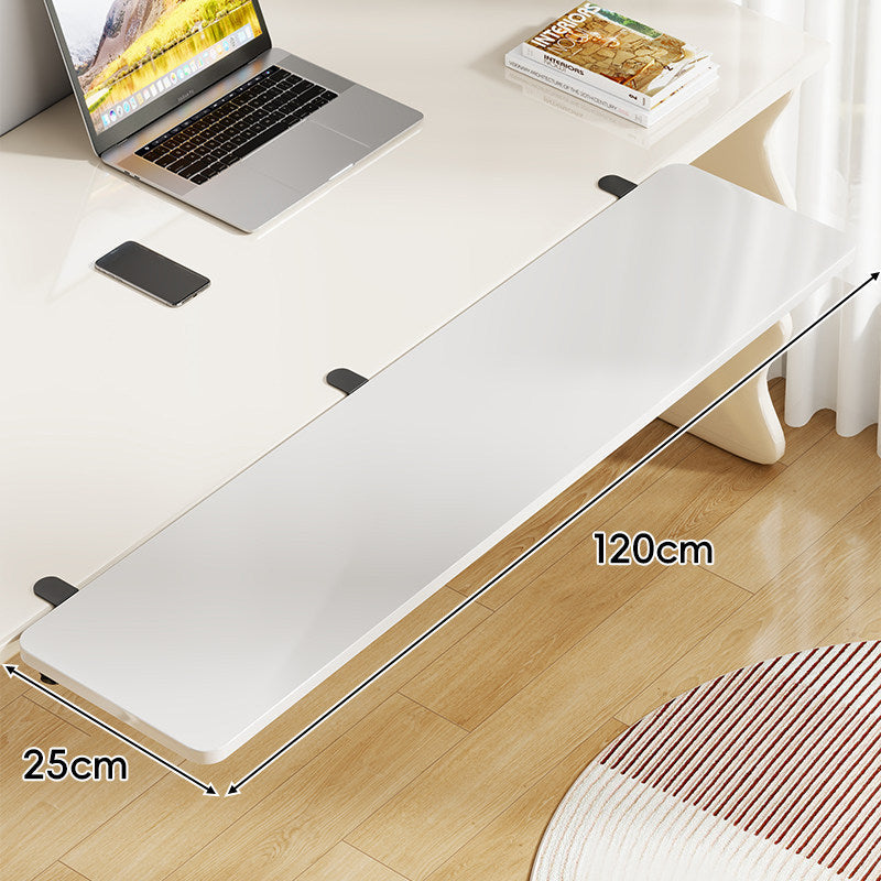 Long Under-Desk Pull-Out Sliding Keyboard and Work Surface Shelf