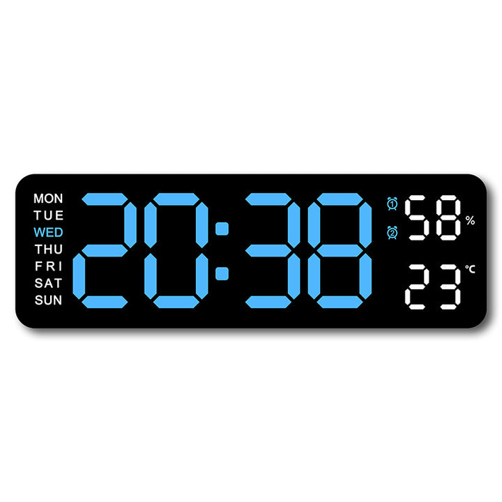 Digital wall clock with temperature and humidity display Kalsten