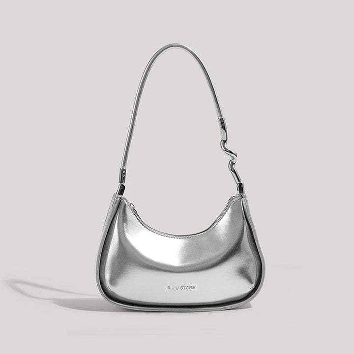 Sleek Metallic Evening Shoulder Bag Kalsten