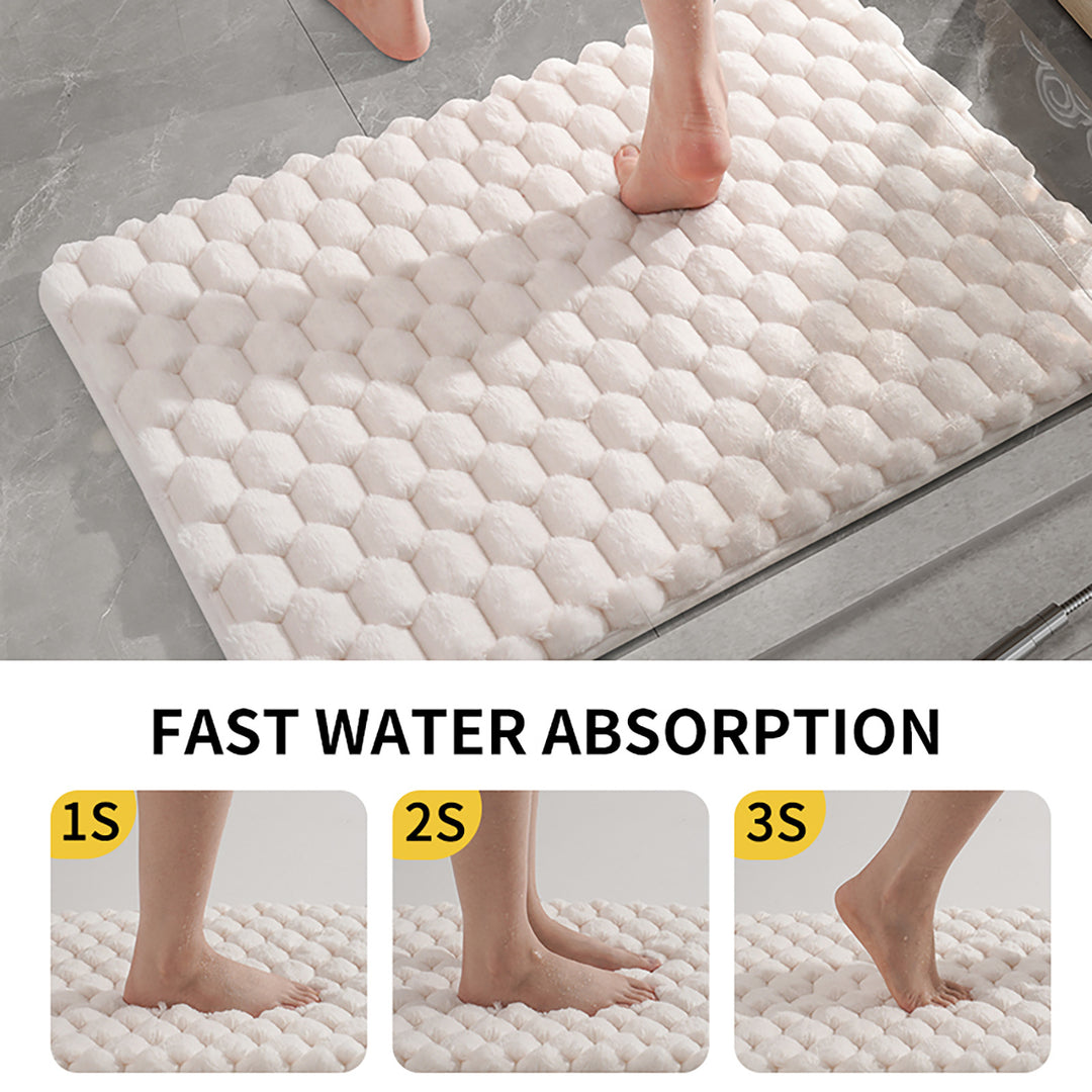 Honeycomb Pattern Bath Mat