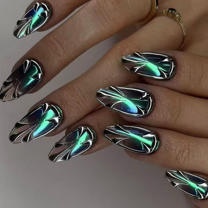 Metallic Artistic Nail Enhancements Kalsten