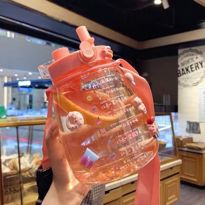 Women large motivational water bottle with leak-proof lid system Kalsten
