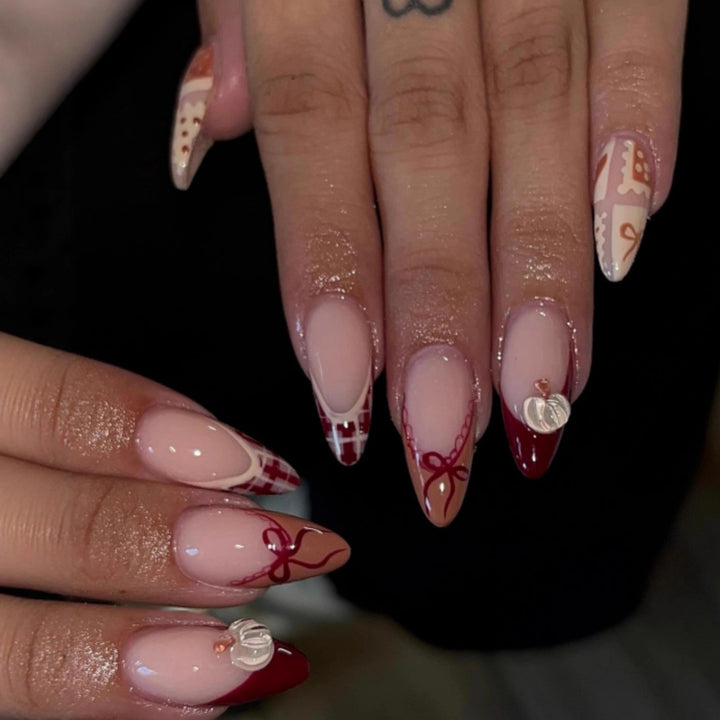 Elegant Seasonal Press-On Nail Art Set