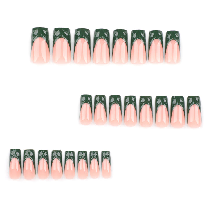 Artful Nail Art with Green Accents Kalsten