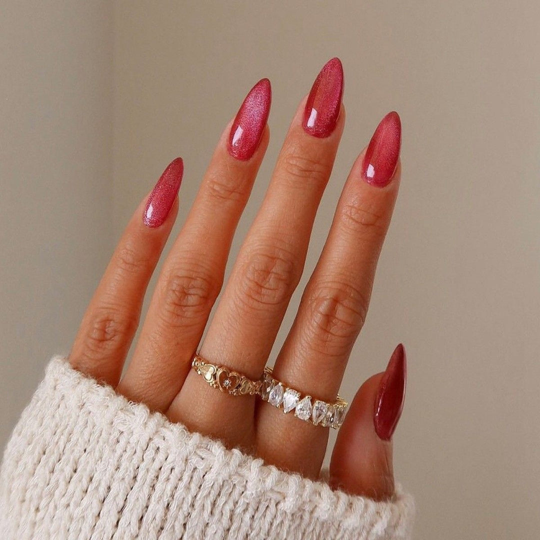 Glamorous artificial nail set with glitter and glamour accents Kalsten