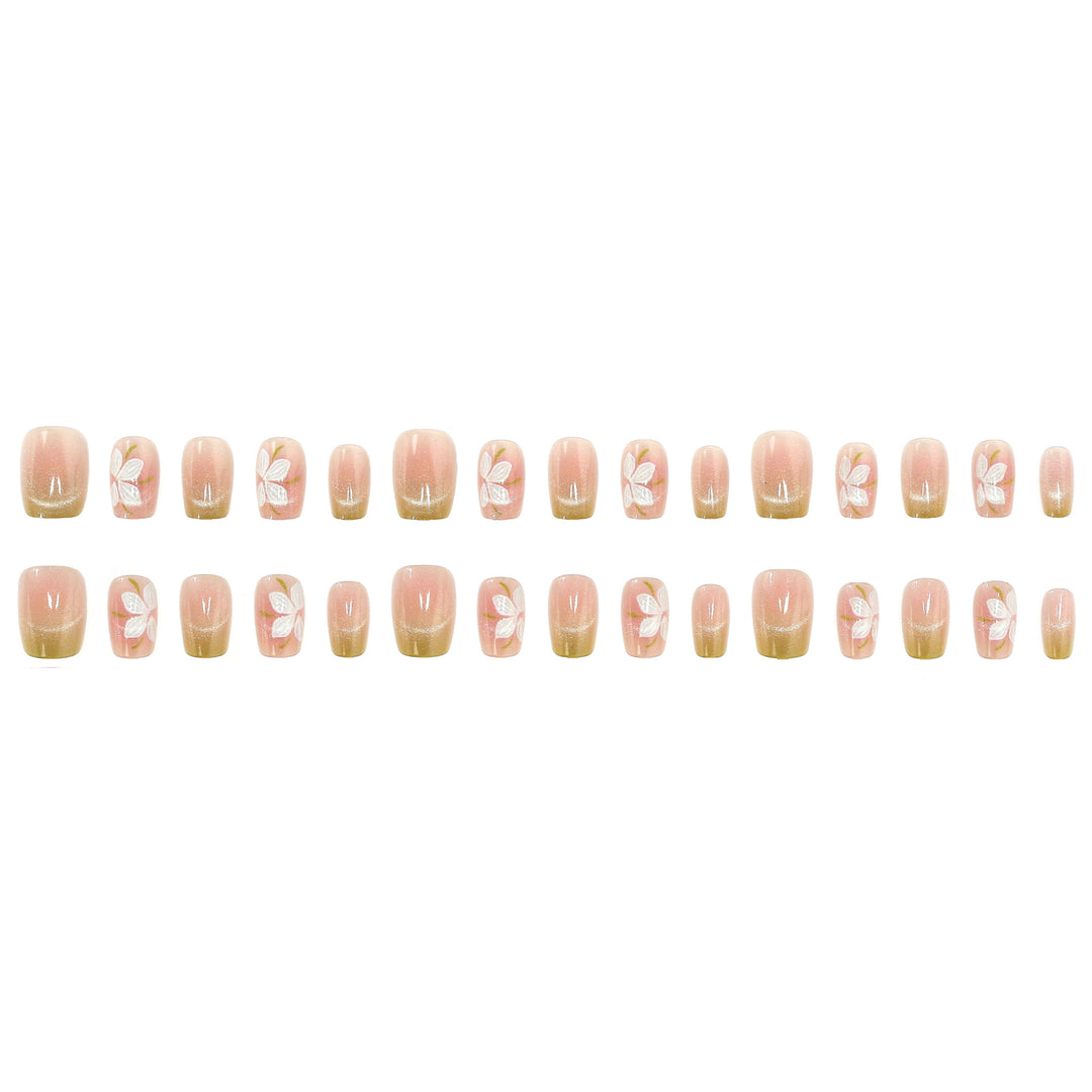 Gradient Glitter Press-On Nails