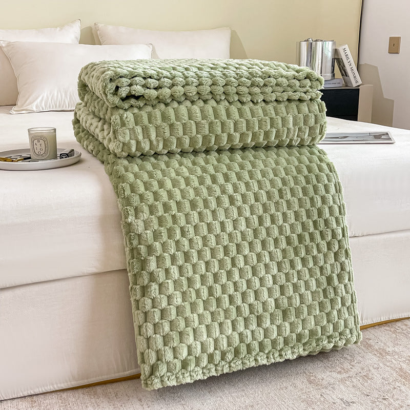 Luxurious Textured Throw Blanket Kalsten