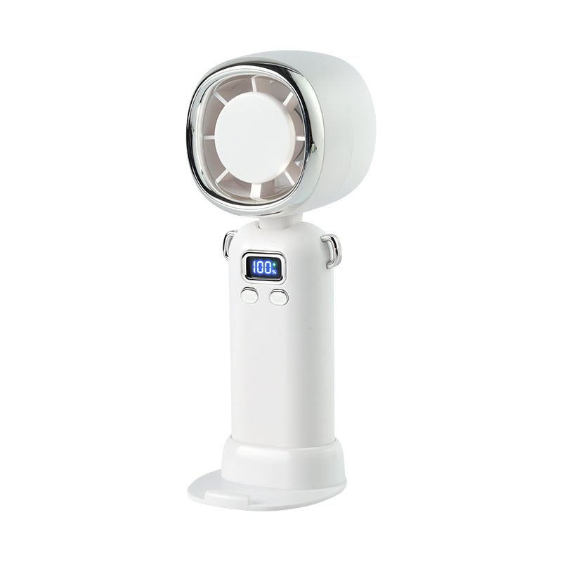 Women portable handheld fan with LCD display and powerful battery Kalsten
