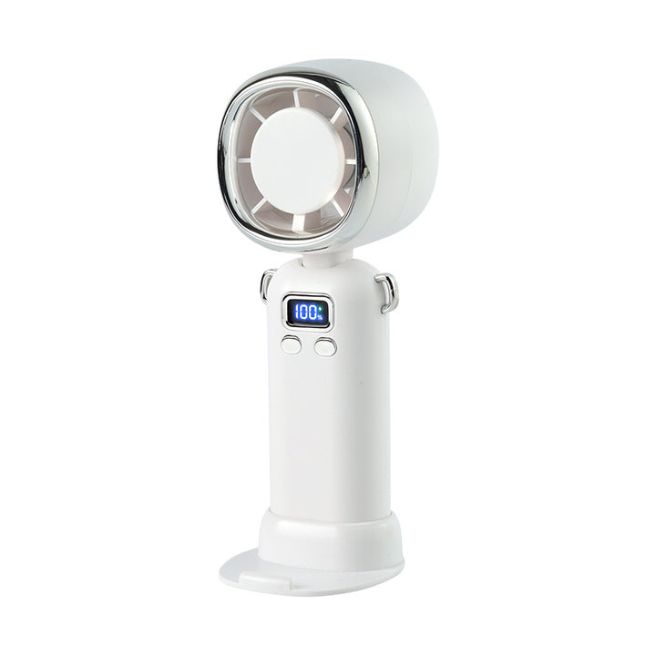 Women portable handheld fan with LCD display and powerful battery Kalsten