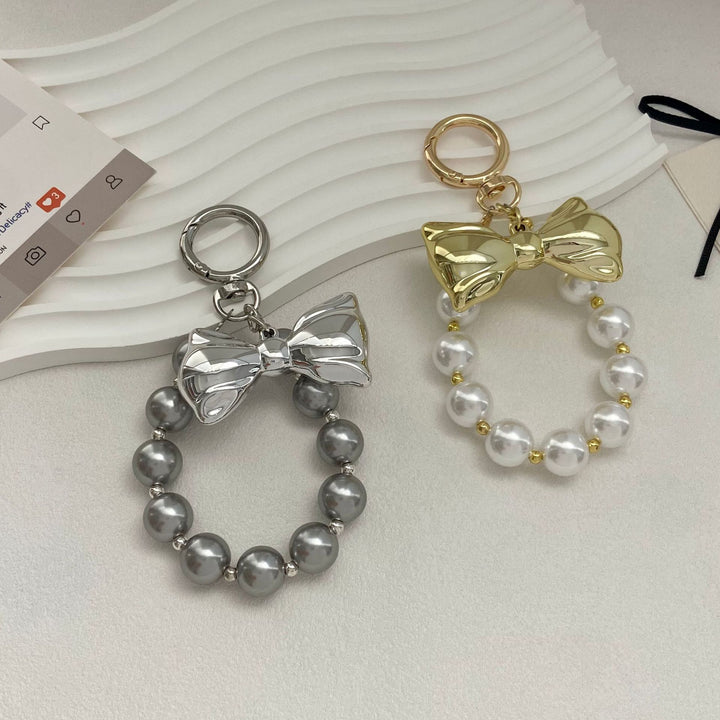 Elegant Pearl Bow Keychain Kalsten