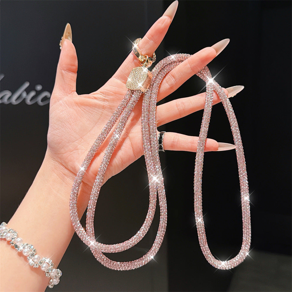 Rhinestone-Embellished Eyewear Lanyard Kalsten