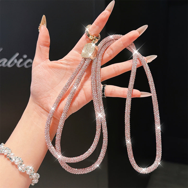 Rhinestone-Embellished Eyewear Lanyard Kalsten