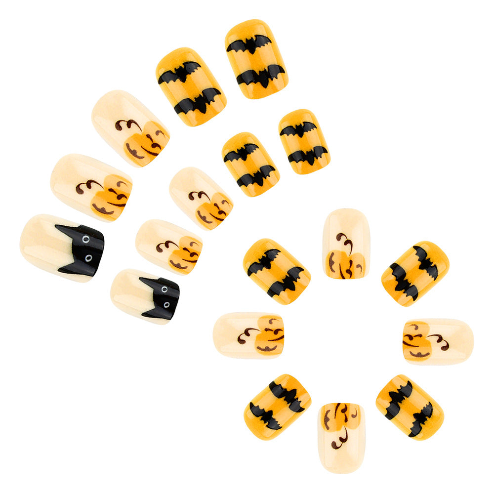 Halloween-Themed Decorative Press-On Nail Art Set Kalsten