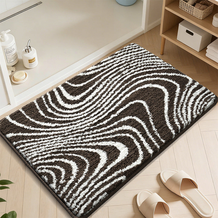 Abstract Wave Pattern Bath Mat Kalsten