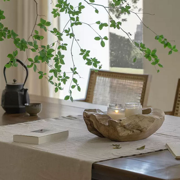 Natural Wood Decorative Bowl