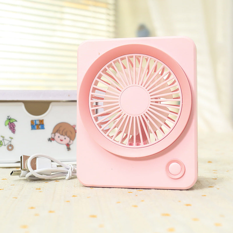 Ladies table fan with USB connection and flexible tilt function Kalsten