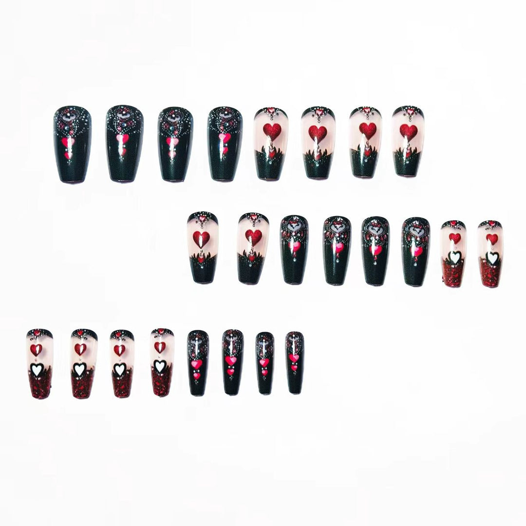 Romantic Heart-Inspired Nail Art Set Kalsten