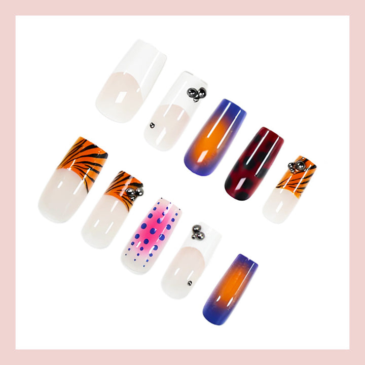Art nail set with creative decorations Kalsten