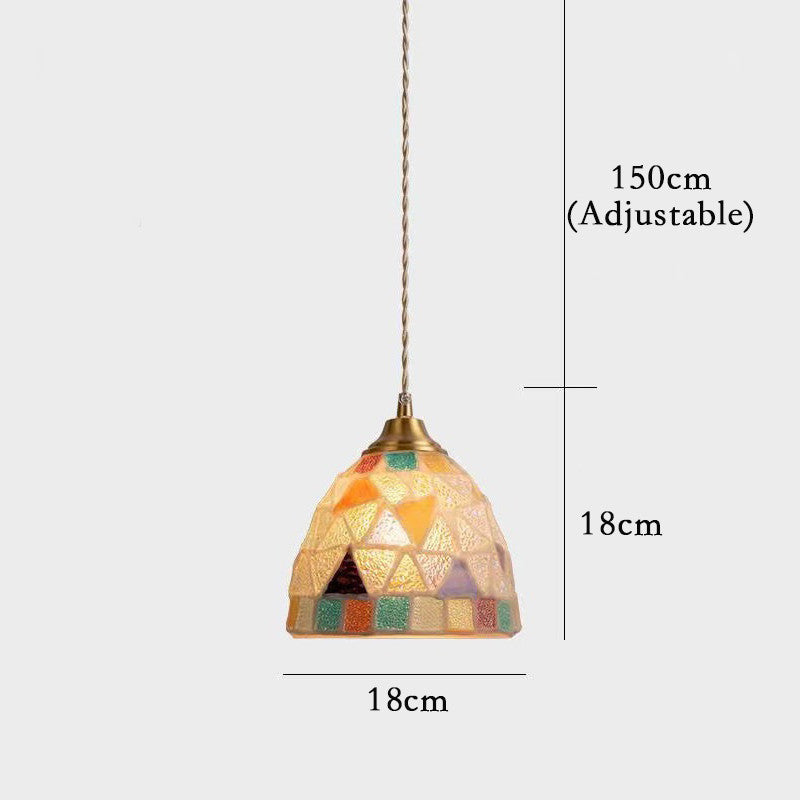 Mosaic Glass Pendant Light