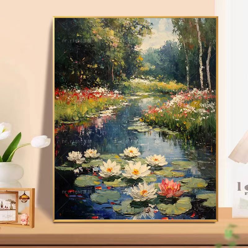 Floral Landscape Oil Painting Wall Art Kalsten