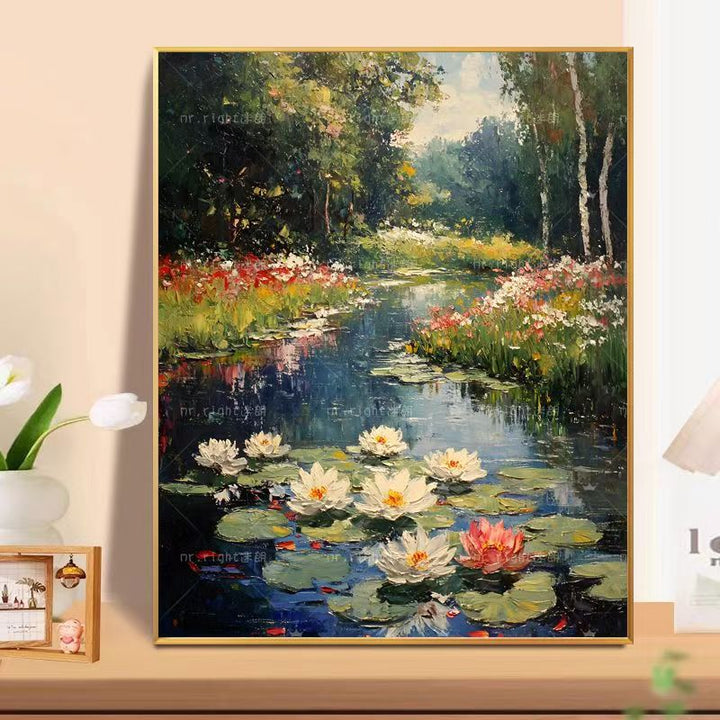 Floral Landscape Oil Painting Wall Art Kalsten