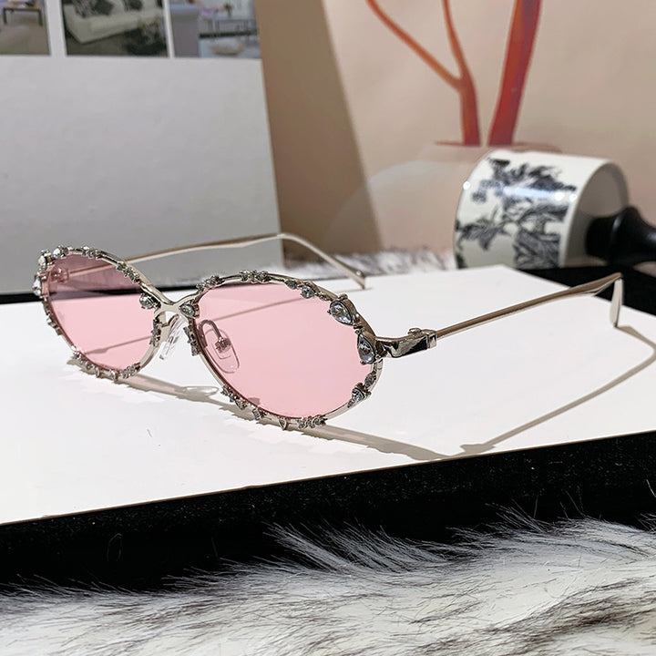 Women's exclusive sunglasses with sparkling rhinestone embellishment and elegant metal frame Kalsten