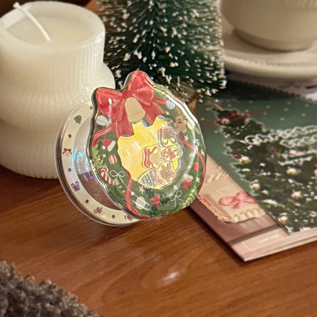 Decorative ceramic coaster in Christmas design Kalsten