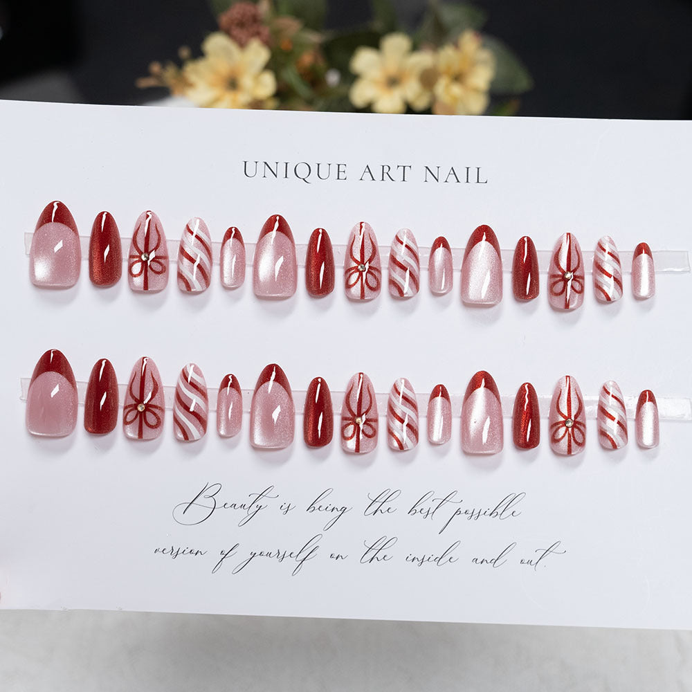 Festive Holiday Press-On Nails