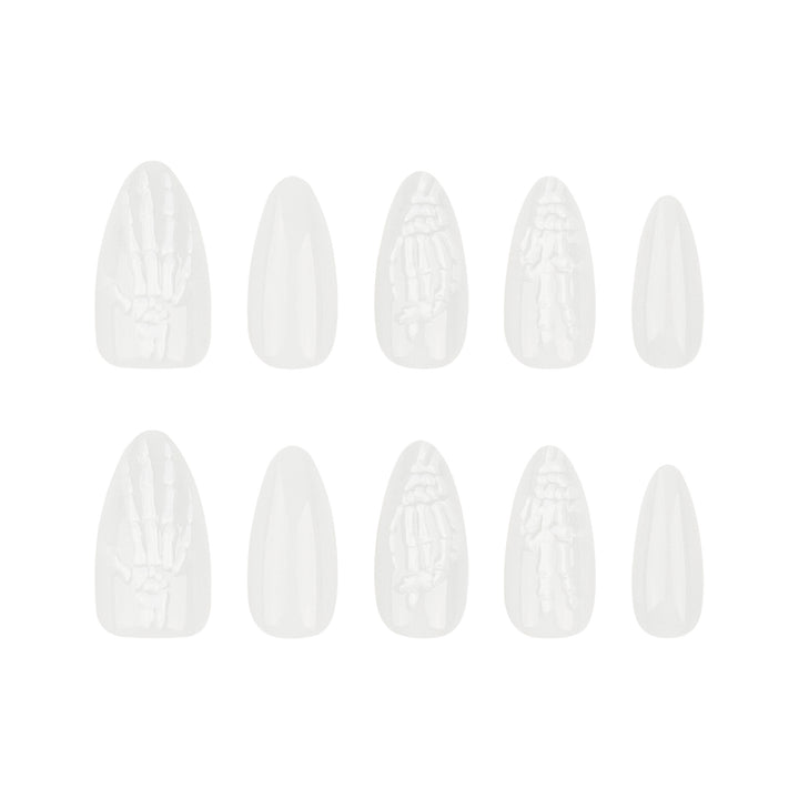 Artistic Nail Art in Skeleton Design Kalsten