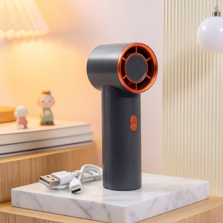 Women's Portable Handheld Fan with USB Charging Function and Flexible Design Kalsten