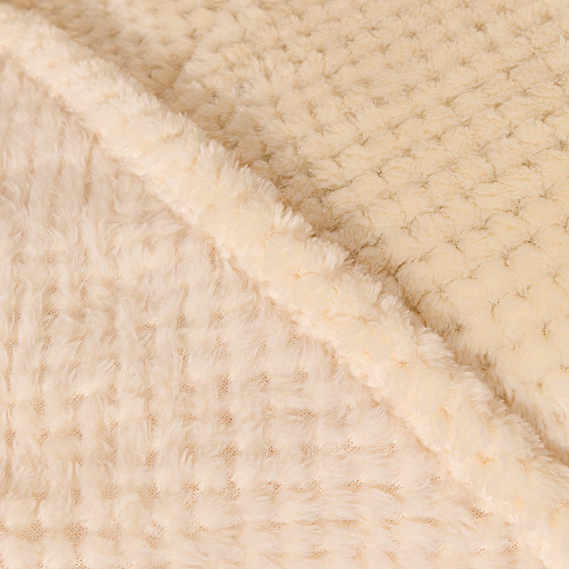 Textured Knit Throw Blanket