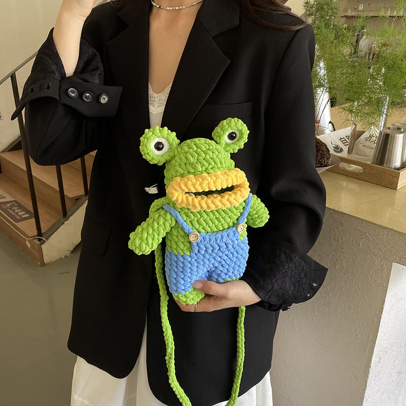 Cute Character Plush Crossbody Bag