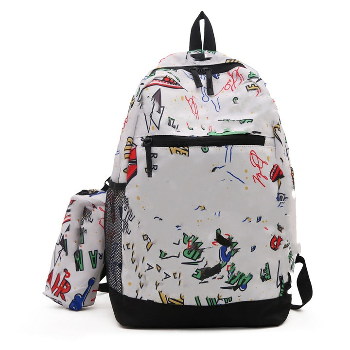 More modern leisure backpack with creative print designs Kalsten