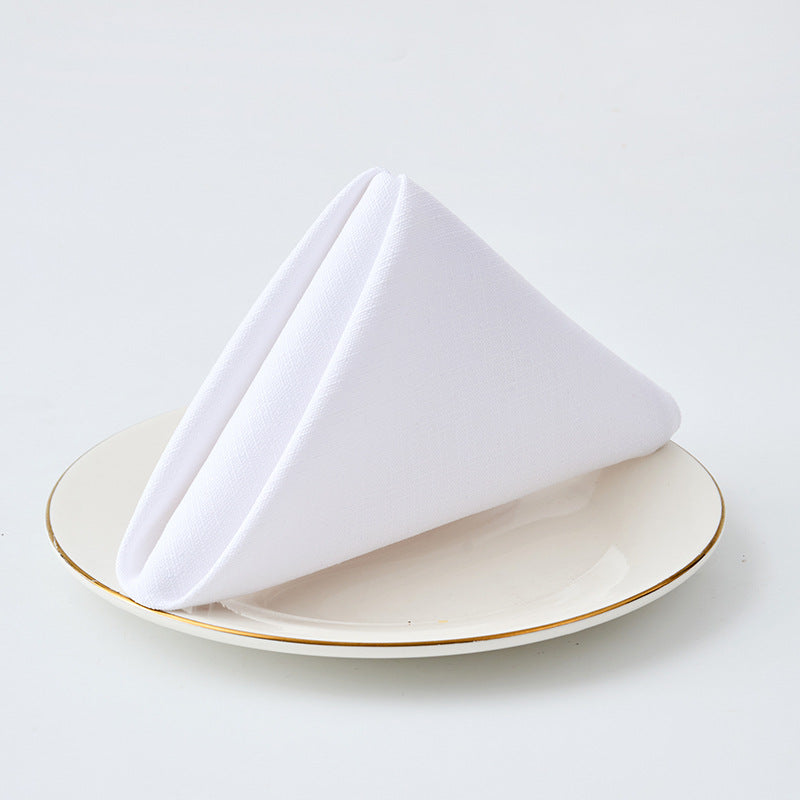 Premium Textured Linen-Blend Dinner Napkin With Hotel-Style Hem