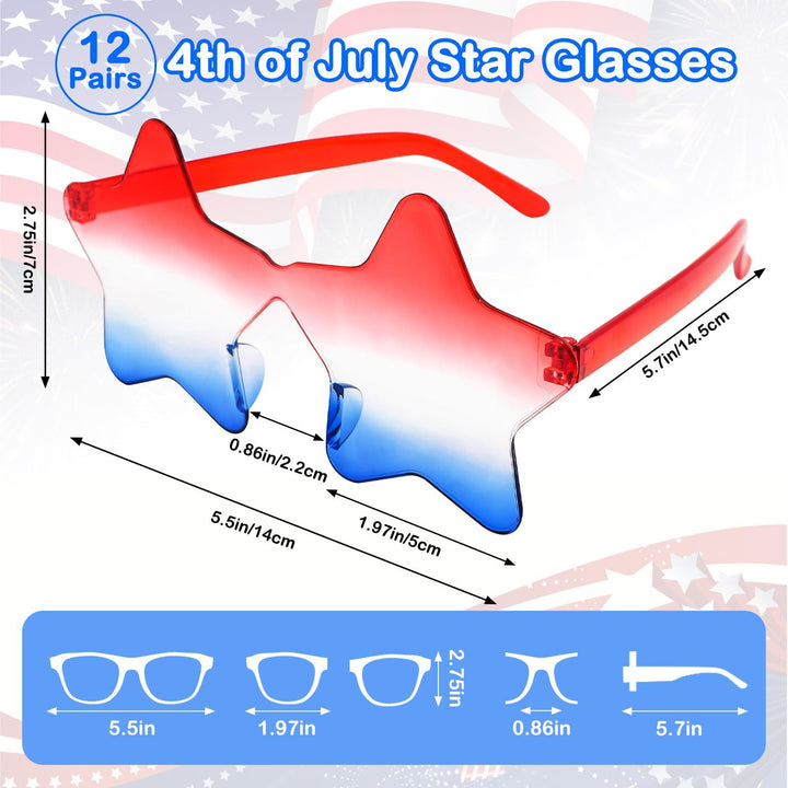 Unisex nan extravagant star-shaped party sunglasses with lightweight acrylic frame Kalsten