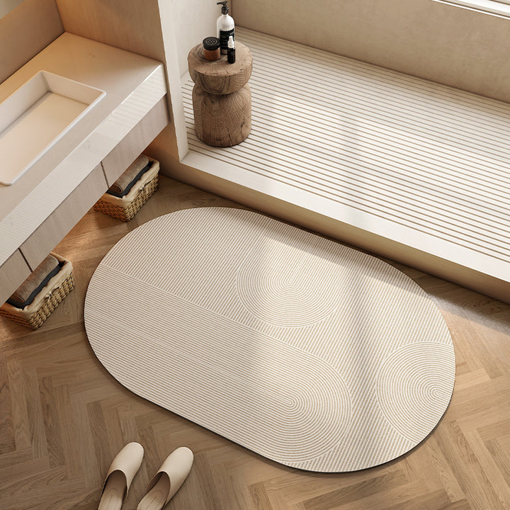 Geometric Patterned Bath Mat Kalsten