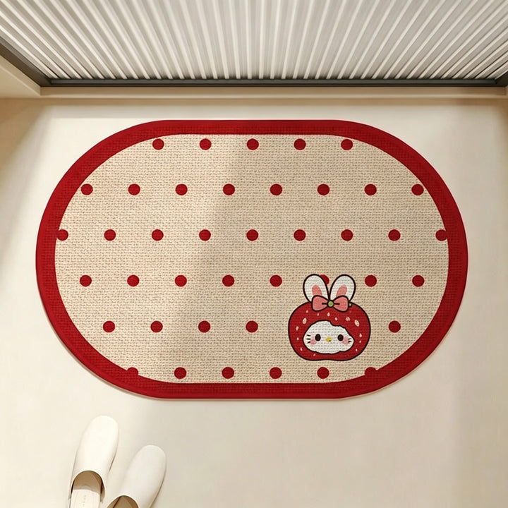 Cute Polka Dot Bath Mat Kalsten