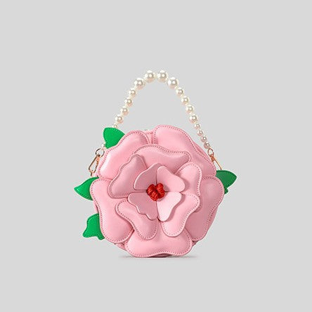 Floral-Themed Decorative Handbag