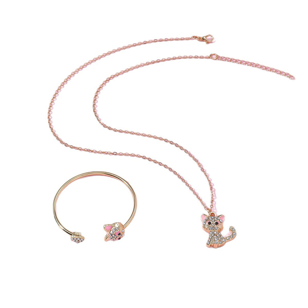 Playful Cat Jewelry Set Kalsten
