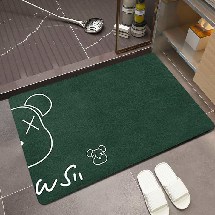 Cartoon-Themed Absorbent Bath Mat Kalsten