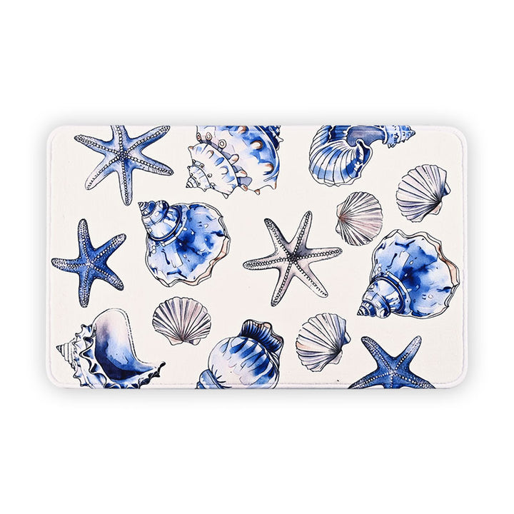 Coastal-Themed Decorative Bath Mat Kalsten