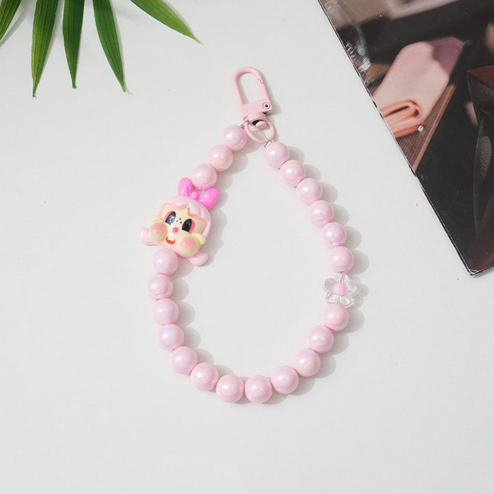 Cartoon-Themed Beaded Keychain kalsten