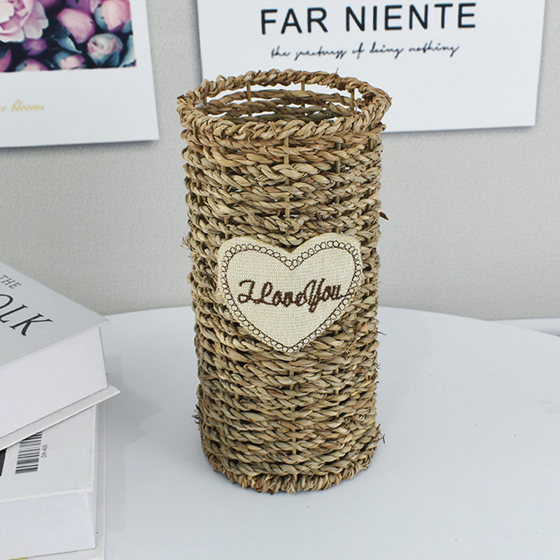 Handcrafted Natural Woven Storage Basket Kalsten