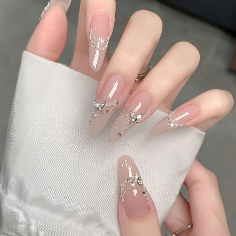 Crystal-Embellished Press-On Nail Set kalsten